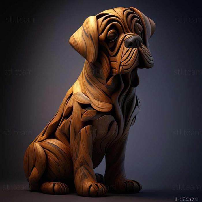 3D модель Ка де бо собака (STL)